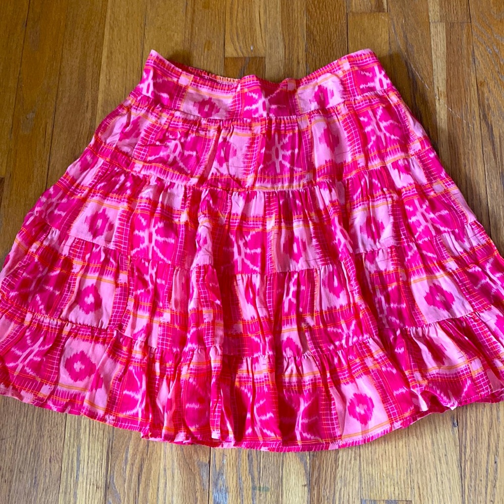 Anthropologie tier star fish flowy short skirt S